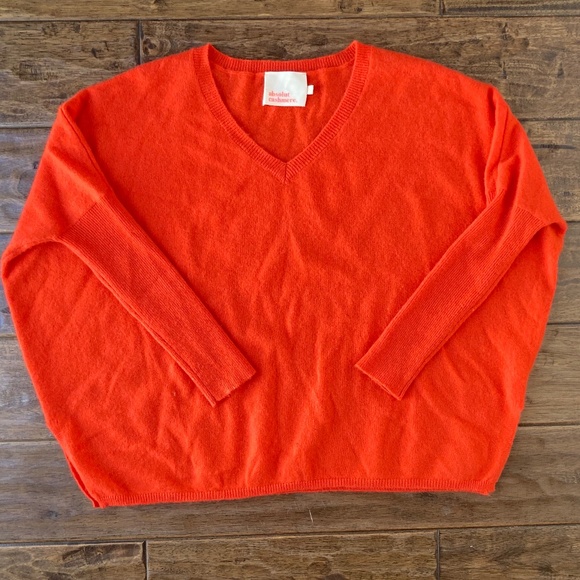 absolut cashmere Sweaters - Absolut Cashmere Poncho Sweater Camille Orange Small 100% Cashmere Oversized